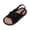 a-33Black12, variant on Little Girls Adjustable Strap Pom Pom Trim Crisscross Open Toe Sandals Textured Cushioned Sole Summer Daily Kids Sandals Trendy Shoes 1.5-2 Years