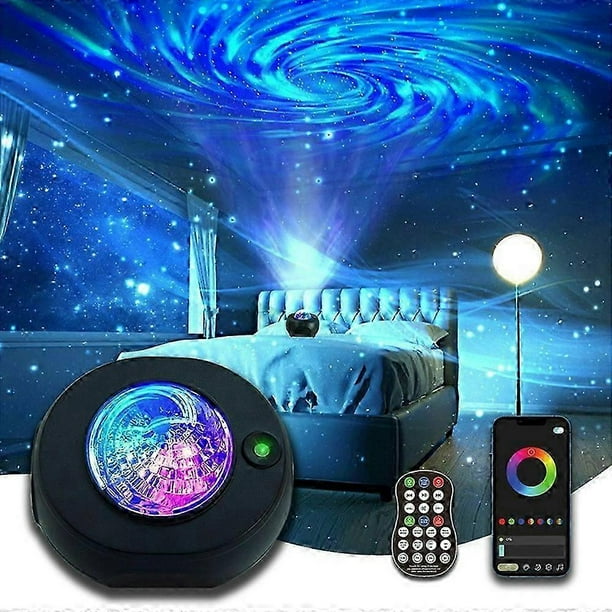 M1 Galaxy Star Projector Light Bluetooth Speaker Rotating Aurora Night Lamp With Timer
