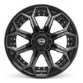 thumbnail image 2 of 4PLAY Wheels 4P80 22 Inch Rims Fit 6x135 & 6x139.7 22x12 Gloss Black Brushed with Tinted Clear (Set of 4), 2 of 5