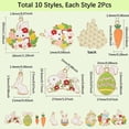 thumbnail image 2 of 1set 20pcs 10 styles Easter Theme Alloy Enamel Pendants Light golden Mixed Shapes 16~30x5~30x1~2mm Hole: 1.4~2mm 2pcs/style, 2 of 5