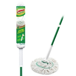 JEHONN Microfiber Twist Mop with 2 Washable Head for Floor Cleaning White Walmart