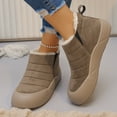 thumbnail image 5 of Chenyee Winter Snow Boots for Women Fleece Lined Warm Ankle Booties Outdoor Non Slip Walking Work Shoes, 5 of 7
