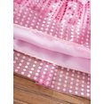 thumbnail image 5 of DPOIS Kids Girls Glittery Sequined Dance Tutu Skirt Pink 2-3, 5 of 7
