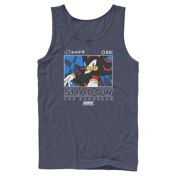 Mens Sonic the Hedgehog Shadow Portrait Tank Top