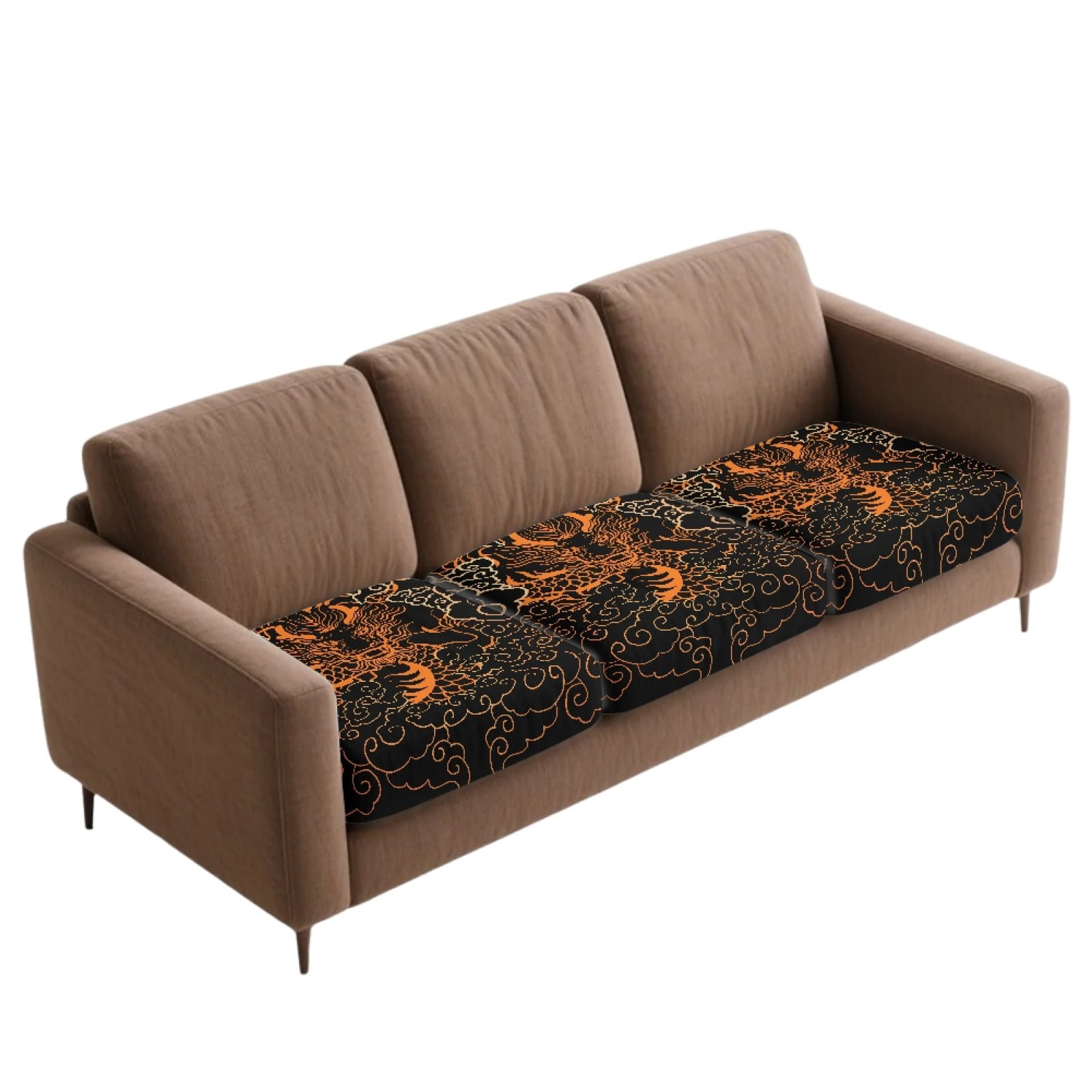 Xoenoiee Beagle Dog Paw Print Couch Cushion Covers for Sofa Couch Covers Wear-Resistant Universal Sofa Cover Washable Stretch for Sectional Slipcovers