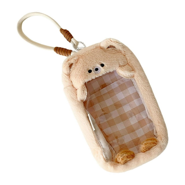 Bolsa organizadora para exhibir figuras pequeñas, a prueba de polvo y con cierre de cremallera para objetos de colección. Oso