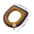 thumbnail image 3 of Polyester Household Toilet Seat Cushion, Soft and Comfortable Toilet Seat Cover, Washable and Reusable Cushion for Warmth and Comfort, Ideal for Year-Round Use, 3 of 3