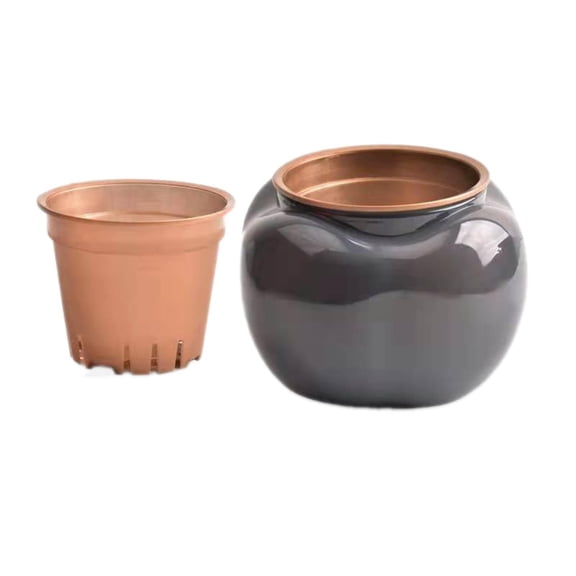 CHELIASD Flower Pots Decorative Flower Pots Plastic Flower Pots Simple Flower Pots Hydroponic Potted Plants Balcony Flower Pots for Indoor/Outdoor/Garden, Plant Holder
