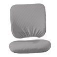 thumbnail image 1 of 2 fundas lavables y elásticas para silla de oficina, protector de asiento antipolvo para silla de ordenador. conjunto gris, 1 of 9