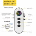 thumbnail image 4 of Dog Training Collar with Remote, 198 Levels Beep/Vibration/Static, 1300ft Range, Waterproof Rechargeable Mini Receiver, for Small & Medium Dogs 5–15 lb, White, 4 of 9
