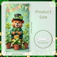thumbnail image 2 of Green Clover Home Banner Black Plaid Plaid Backdrop Rustic Wooden Sweet Home Lettering Clover Display for Home Decoration St. Patrick's Day Living Room, 2 of 9
