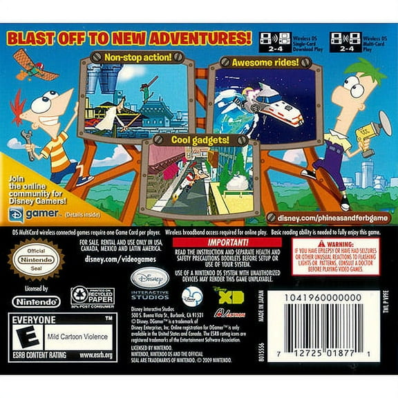 Phineas and Ferb Ride Again - Nintendo DS