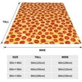 thumbnail image 6 of Pizza Blanket,Fleece Soft Lightweight Cozy Warm Throws Blankets,Kids and Adults Birthday for Bed, Sofa, Couch, Camping 60"X50", 6 of 6