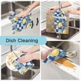 thumbnail image 2 of Yayeee 6 Pack Kitchen Dish Cloths Set for Washing Soft Drying Absorbent Microfiber Towels, Retro Plaid Lemon, 2 of 9