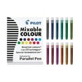 thumbnail image 3 of Pilot Parallel Pen 2-Color Calligraphy Pen Set with Black and Assorted Colors Ink Refills, 1.5 mm Nib (90050), 3 of 3