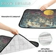 thumbnail image 4 of Qxltty Winter Evening Sunset Cat litter Pads Pet Set of 2 Diaper Mats Center Anti-leakage Layer Absorbent Soft and Comfortable, 4 of 7