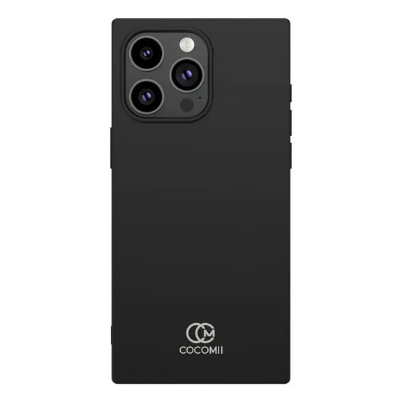 COCOMII Silicone Rectangle for iPhone 12 Pro Max Case, Black