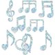 thumbnail image 1 of 16 pegatinas para ventana con notas musicales, 8 estilos, arcoíris grandes, película decorativa 3D para ventana, pegatinas anticolisión para ventana con notas musicales, 1 of 7