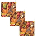 thumbnail image 7 of SKYSONIC 3 PCS Harvest Happy Thanksgiving Baby Muslin Washcloths, Pumpkin Sunflower Turkey Face Towel Burp Cloths Ultra Soft Absorbent Cotton Bath Wipes Towels for Newborn Boys Girls, 7 of 7