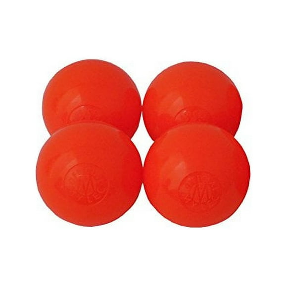 Mylec Balles de Hockey par Temps Chaud Orange - Pack de 4