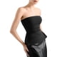 thumbnail image 3 of Camiseta de tubo SUUKSESS para mujer con doble forro, color negro, talla L, 3 of 7