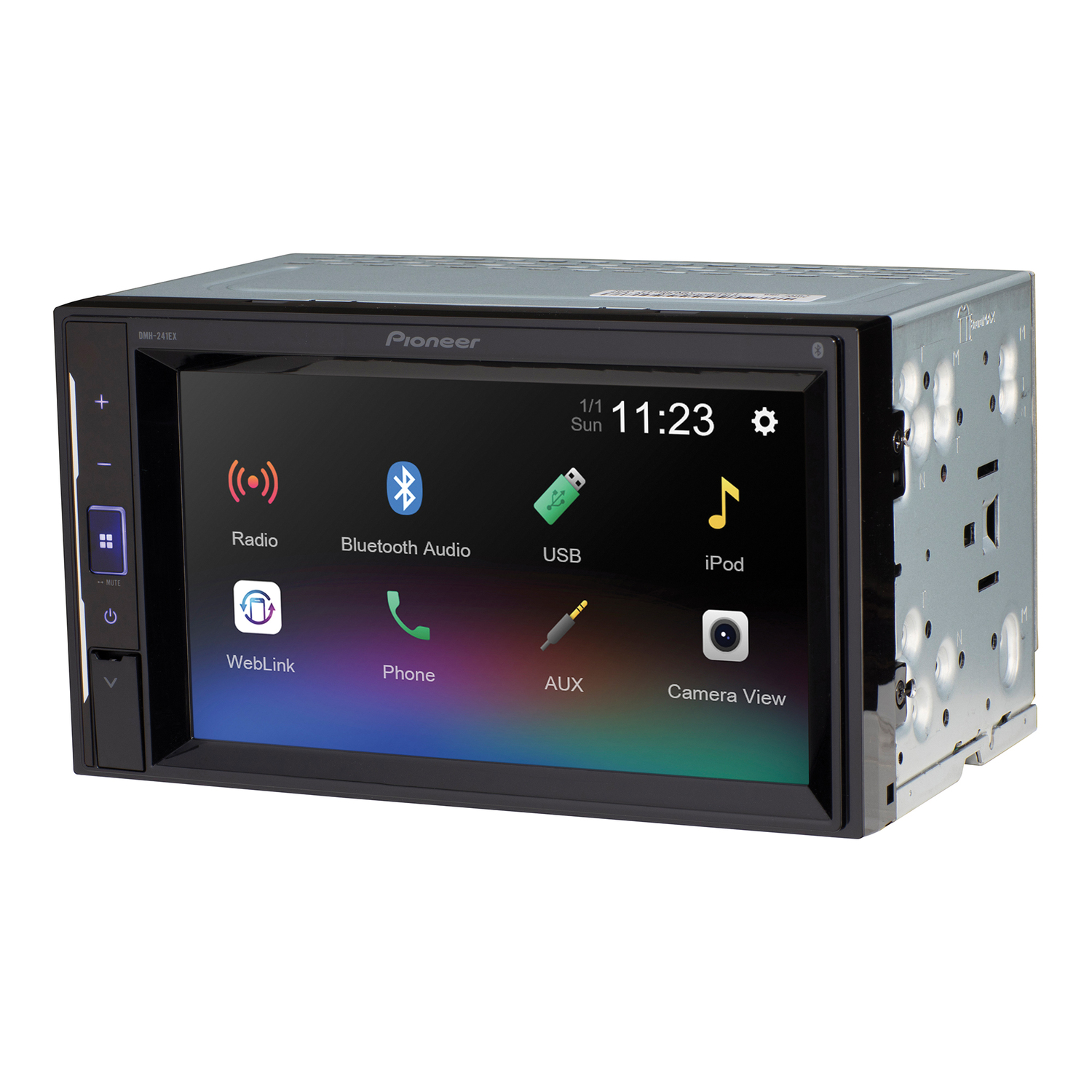 Pioneer DMH-241EX 6.2-In. Car In-Dash Unit, Double-DIN Digital Media Receiver with Touch Screen and Bluetooth, DMH-241EX - image 3 of 9