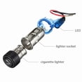 thumbnail image 2 of Cigarette Lighter with Light, Universal Car Motocycle Boat Cigarette Lighter Power Plug Replacement DC 12V, Blue Light, 2 of 6