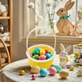 thumbnail image 5 of Easter Mini Basket Easter Mini Plastic Woven Basket Easter Theme Basket Suitable For Easter Home Outdoor School Use, 5 of 7