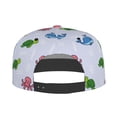 thumbnail image 4 of Haiem Sea Turtle Whale Classic Snapback Cap Flat Bill Hat Baseball Cap Adjustable Size Cotton Dad Hat, 4 of 9