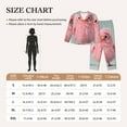 thumbnail image 4 of Rocae Adorable Pink Fluffy Birds for Pajamas for Women Set Lounge Sets Women's Long-Sleeved Pj Set -, 4 of 7