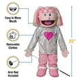 thumbnail image 3 of 25" Kimmie, Pink Girl, Full Body, Ventriloquist Style Puppet, 3 of 6