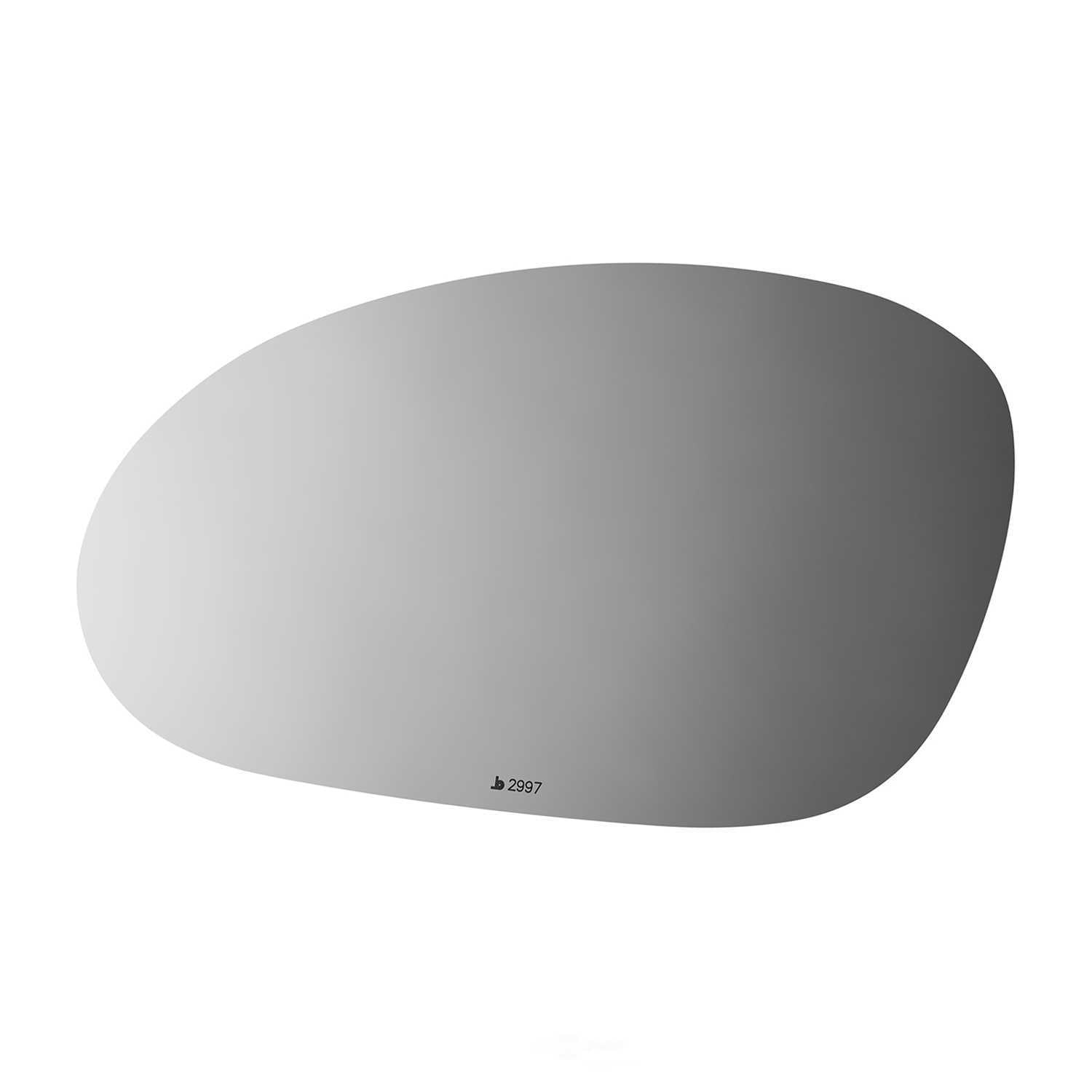 Burco Side View Mirror Replacement Glass - Clear Glass - 2997