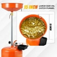 thumbnail image 7 of Towallmark Waste Oil Drain Tank, 20 Gallon Portable Oil Drain Container With Adjustable Funnel 38 65", Air Operated Fluid Transfer System With 360° Wheels Toolbox, 7 of 7