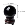 thumbnail image 2 of HAKIDZEL Decorative Crystal Ball Stand Black 1 Set 3.1in, 2 of 8