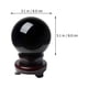 thumbnail image 2 of unbranded 1Jgo Bola De Cristal Con Base De Madera Adorno Decorativo Para Y Oficina, 2 of 8
