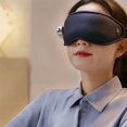 thumbnail image 1 of Masajeador de ojos con vibración y calor, máscara masajeadora de luz bloqueadora para hombres y mujeres, máscara de ojos con copa contorneada 3D, temporizador de 15 minutos, máscara de ojos, 1 of 5