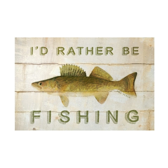 Cora Niele 'I would d Rather be Fishing' Canvas Art