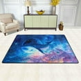thumbnail image 2 of Dreamtimes Summer Whale Space Area Rug, 36"x24" Nebula Planet Watercolor Non-Slip Washable Indoor Door Mat, Absorbent Floor Mat for Bedroom Kitchen Entryway Bathroom, 2 of 7