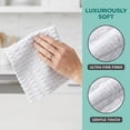 thumbnail image 3 of Unique Bargains 3pcs Microfiber Streak Free Magic Glass Cloths Light Grey 12" x 12", 3 of 7