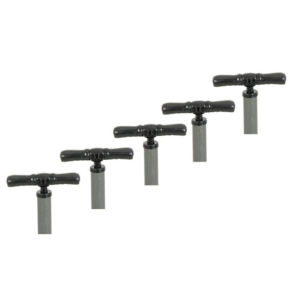 Paquete de 5 Bombas De Aire Jumbo Para Bicicleta 45X630mm Gris
