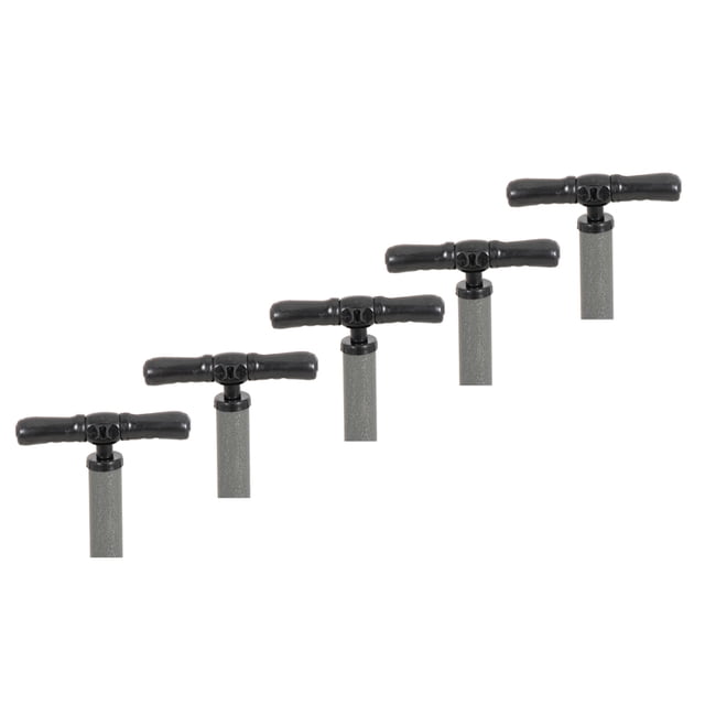 Paquete de 5 Bombas De Aire Jumbo Para Bicicleta 45X630mm Gris