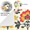 thumbnail image 3 of Yayeee Dish Drying Mat for Kitchen Counter Ultra Absorbent Easy Clean Pad 18x16", Beige Floral, 3 of 7
