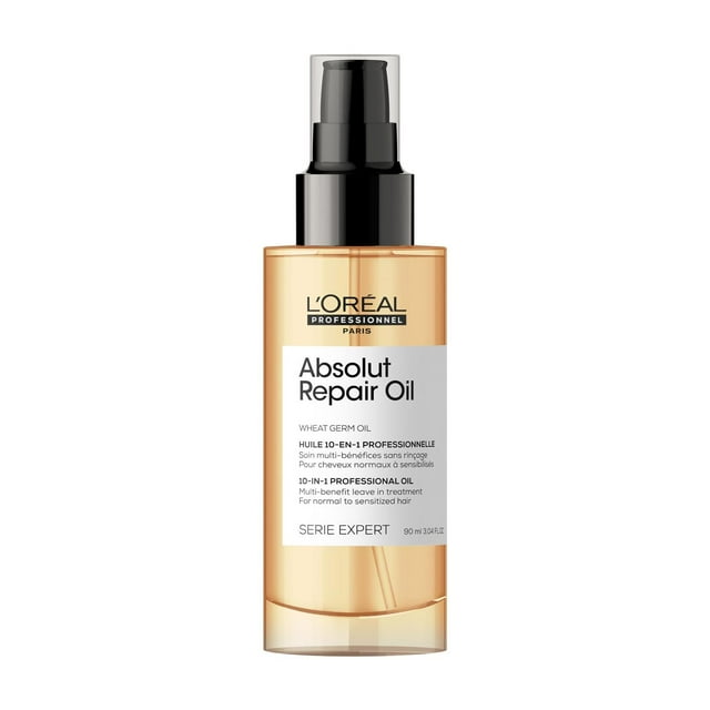 L'Oreal Professionnel Absolut Repair Tratamiento 10 en 1 | Aceite reparador para cabello seco y daña