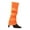 Orange, variant on SPRING PARK 1 Pair Adult Candy Color Fall Winter Sports Women Girls Ribbed Outdoor Leg Warmers Knitted Socks for Party