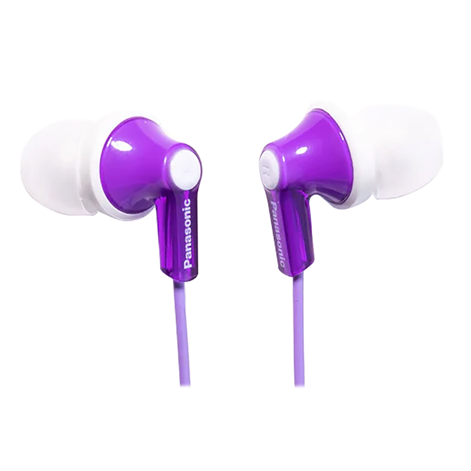Panasonic ErgoFit Earphones, Neodymium Drivers, RP-HJE120 (Purple), RP-HJE120-VPT