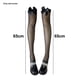 thumbnail image 2 of Medias altas de seda para mujer, calcetines de silicona con encaje, medias con lazo de satén, 2 of 5