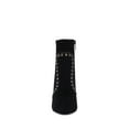 thumbnail image 2 of Vince Camuto Fendeya Black Zipper Closure Pointed Toe Embellished Ankle Bootie (Black, 8), 2 of 6