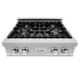 thumbnail image 3 of ZLINE 30 in. Porcelain Rangetop in DuraSnow Stainless Steel with 4 Gas Burners (RTS-30), 3 of 5