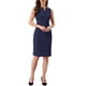 thumbnail image 2 of Vestido elegante sin mangas para mujeres Inspire Chic, vestido ajustado tipo lápiz, talla XL, azul marino, 2 of 6