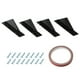 thumbnail image 1 of Spoilers Coche Trasero Difusor De Parachoques Trasero Kit De Aleta De Tiburón Estilo Spoiler Labio Wing Splitter Accesorios Universales 4 Unids/Set Advancent VI006360-00, 1 of 7